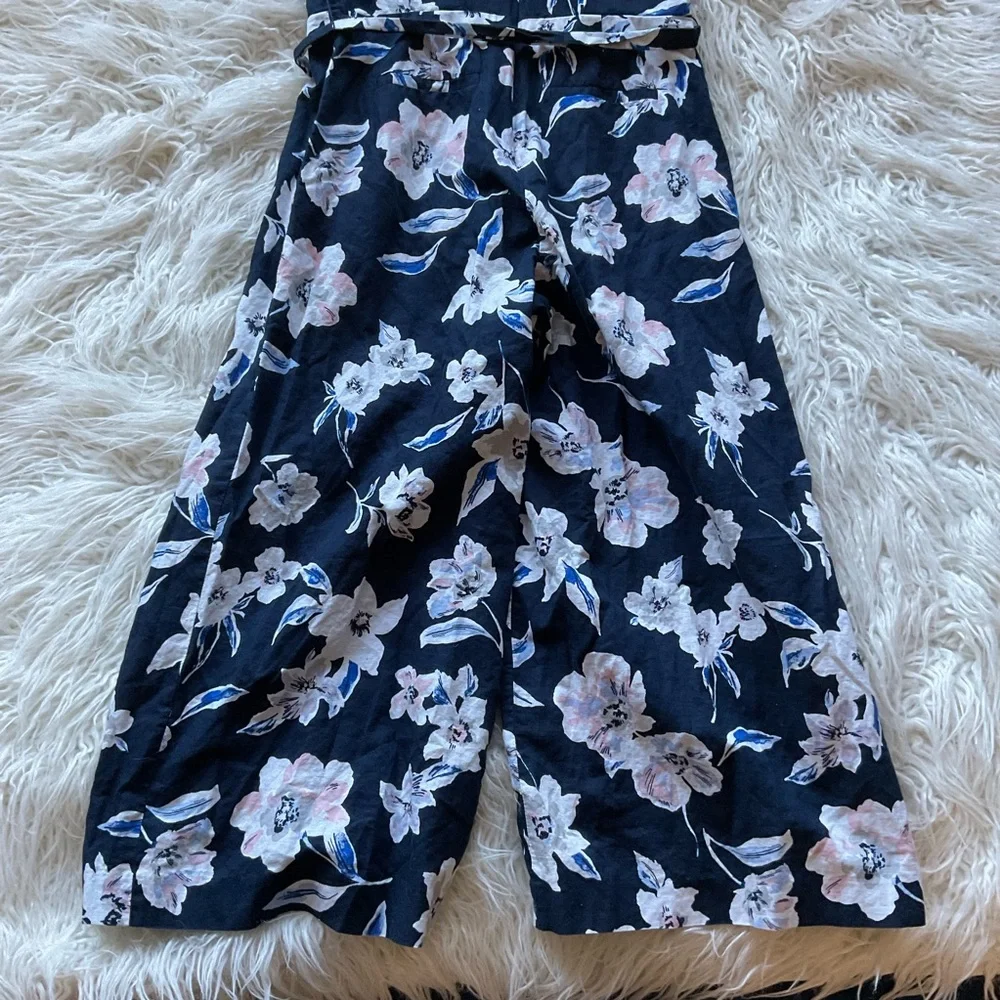Banana‎ Republic Floral Linen Blend Jumpsuit